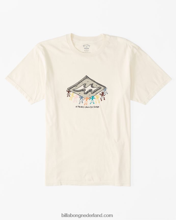 Billabong Heren thema diamant t-shirtgebroken wit 4D20H604