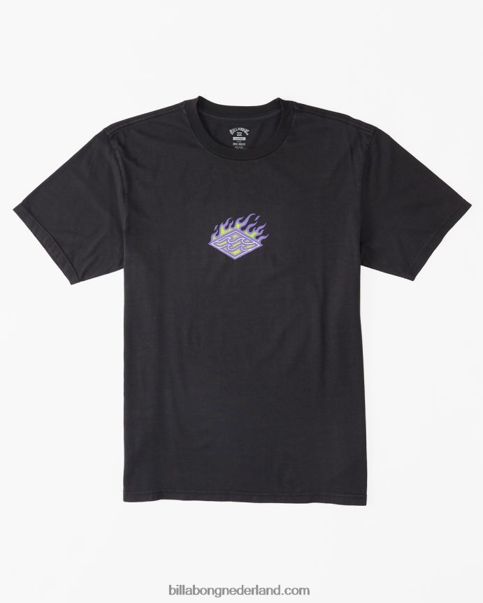 Billabong Heren thema diamant t-shirtgewassen zwart 4D20H410