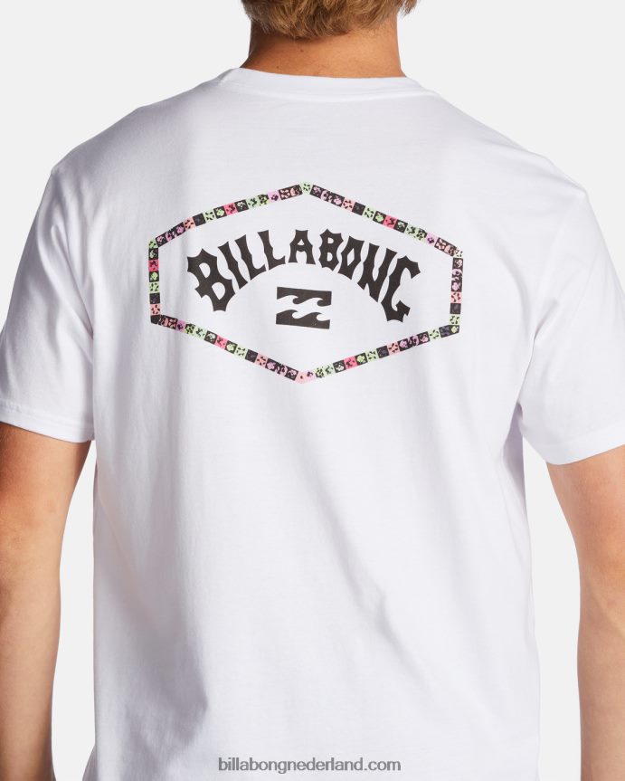 Billabong Heren verlaat boog t-shirtwit 4D20H542