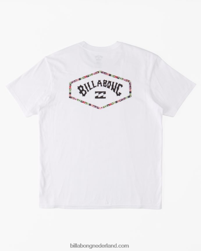 Billabong Heren verlaat boog t-shirtwit 4D20H542
