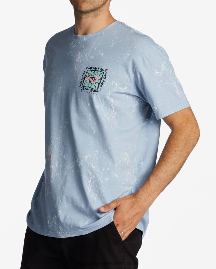Billabong Heren verpakt in t-shirtgewassen blauw 4D20H565