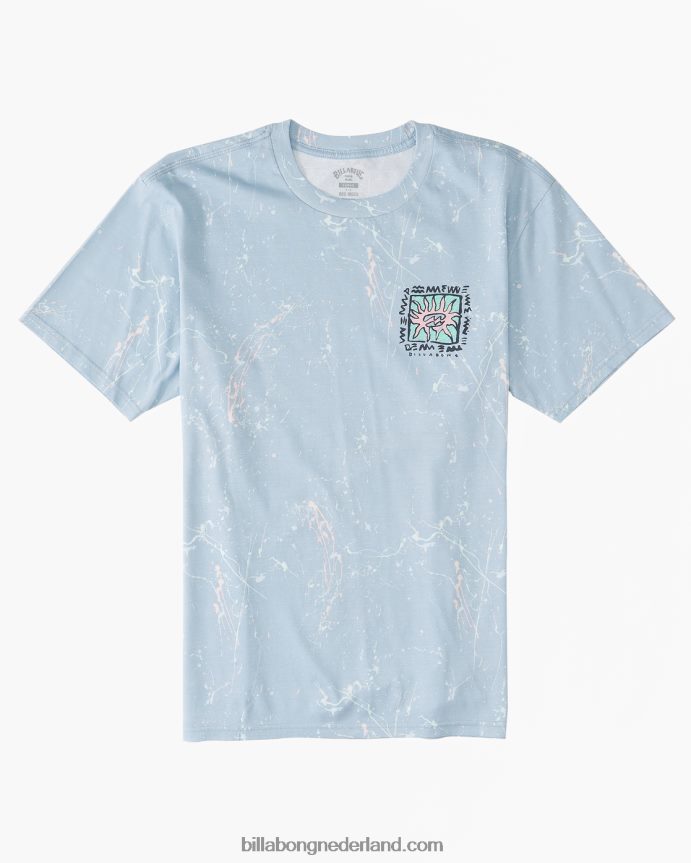 Billabong Heren verpakt in t-shirtgewassen blauw 4D20H565