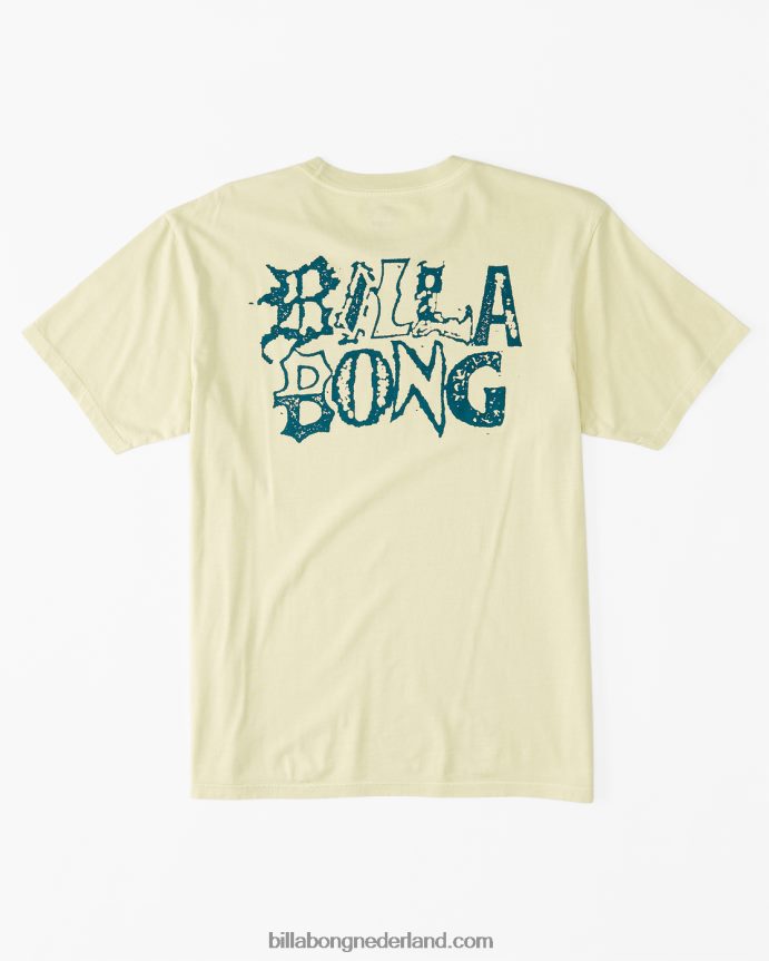 Billabong Heren verwoord t-shirtlichte limoen 4D20H418