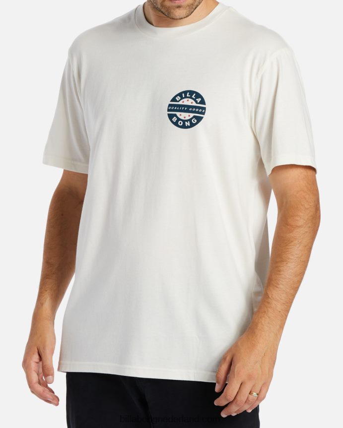 Billabong Heren vintage rotort-shirtgebroken wit 4D20H357