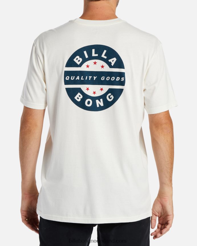 Billabong Heren vintage rotort-shirtgebroken wit 4D20H357