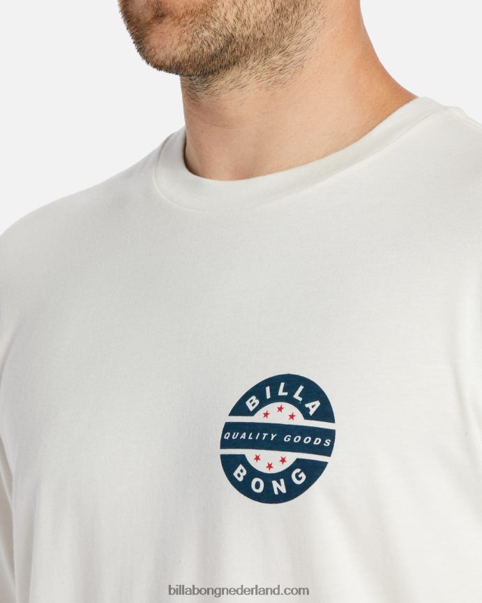 Billabong Heren vintage rotort-shirtgebroken wit 4D20H357