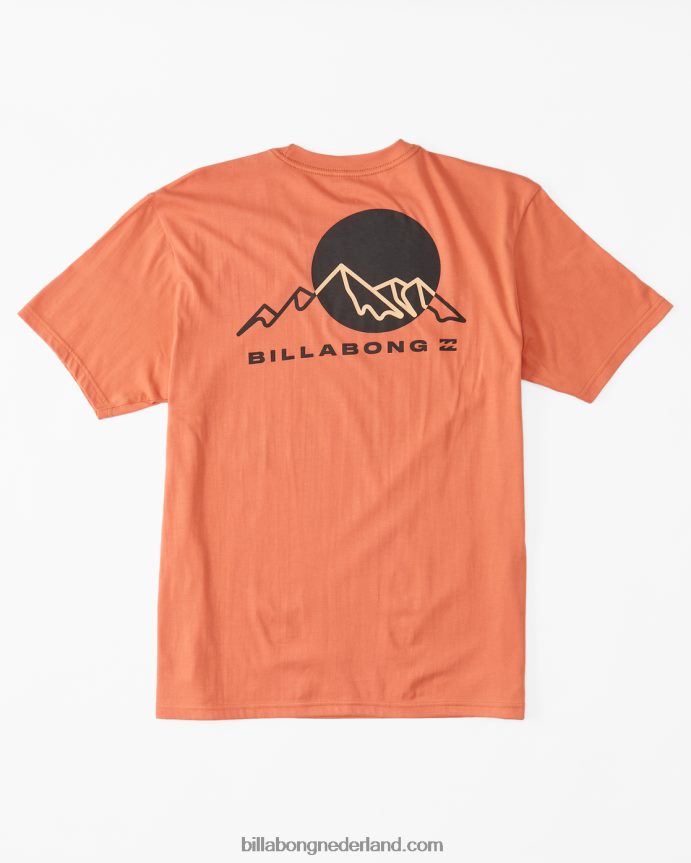 Billabong Heren zonsondergang biologisch t-shirtkoraal 4D20H463