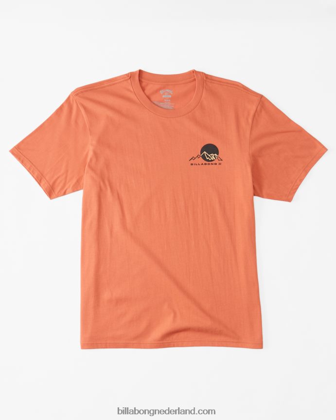Billabong Heren zonsondergang biologisch t-shirtkoraal 4D20H463