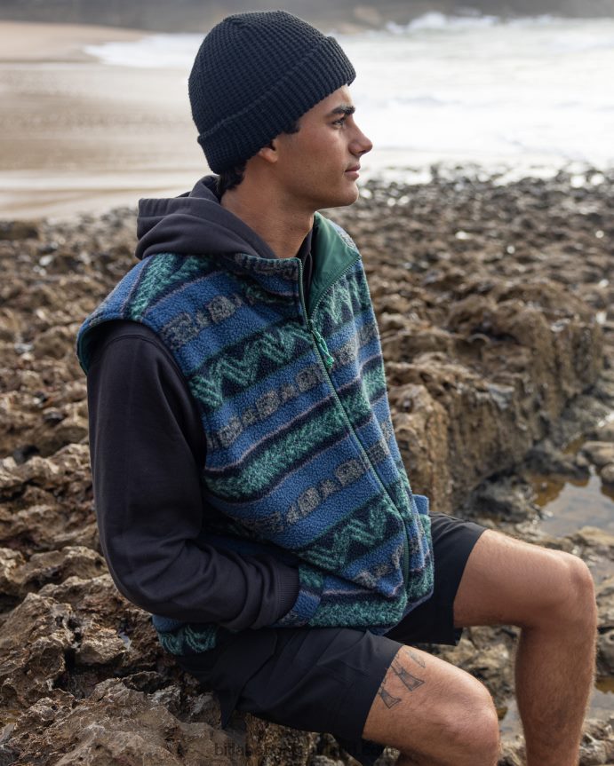 Billabong Heren a/div trail omkeerbaar vest met volledige ritssluitingoerwoud 4D20H492