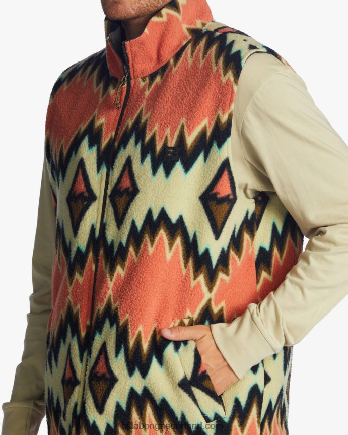 Billabong Heren a/div trail omkeerbaar vest met volledige ritssluitingraaf 4D20H2817