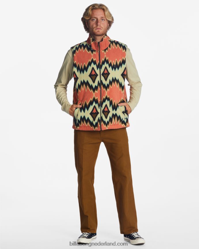 Billabong Heren a/div trail omkeerbaar vest met volledige ritssluitingraaf 4D20H2817