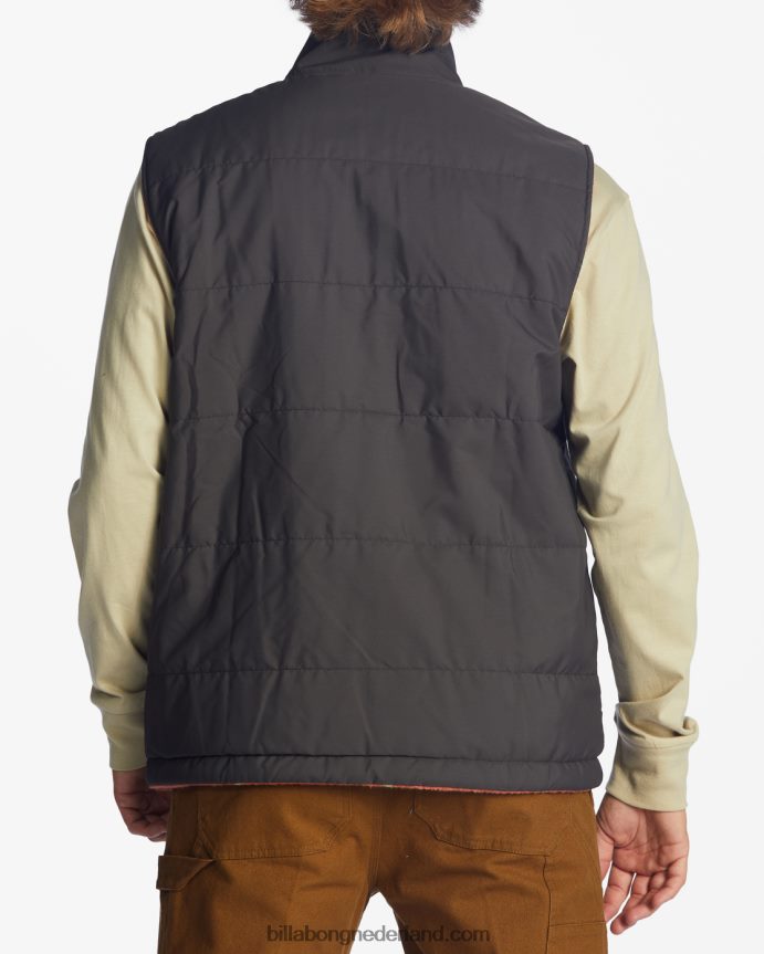 Billabong Heren a/div trail omkeerbaar vest met volledige ritssluitingraaf 4D20H2817