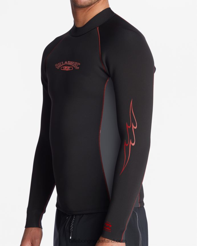 Billabong Heren 1/1 mm absoluut wetsuitjackzwart grijs 4D20H911