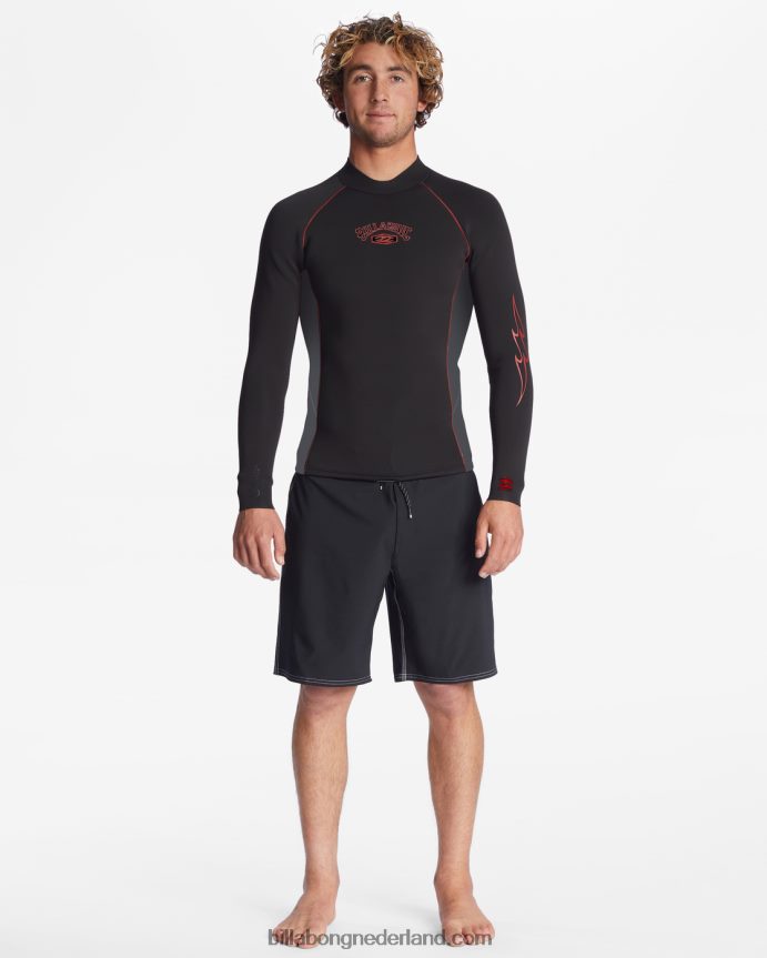 Billabong Heren 1/1 mm absoluut wetsuitjackzwart grijs 4D20H911