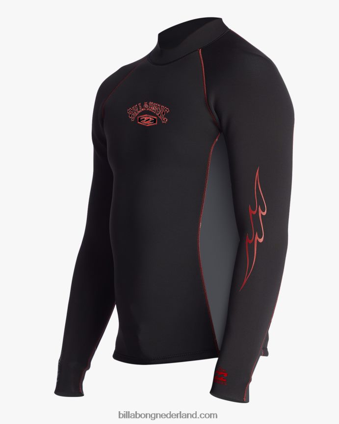 Billabong Heren 1/1 mm absoluut wetsuitjackzwart grijs 4D20H911