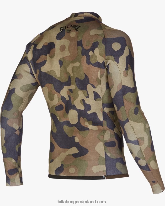 Billabong Heren 2 mm absoluut verwisselbaar wetsuitjackoverschot 4D20H897