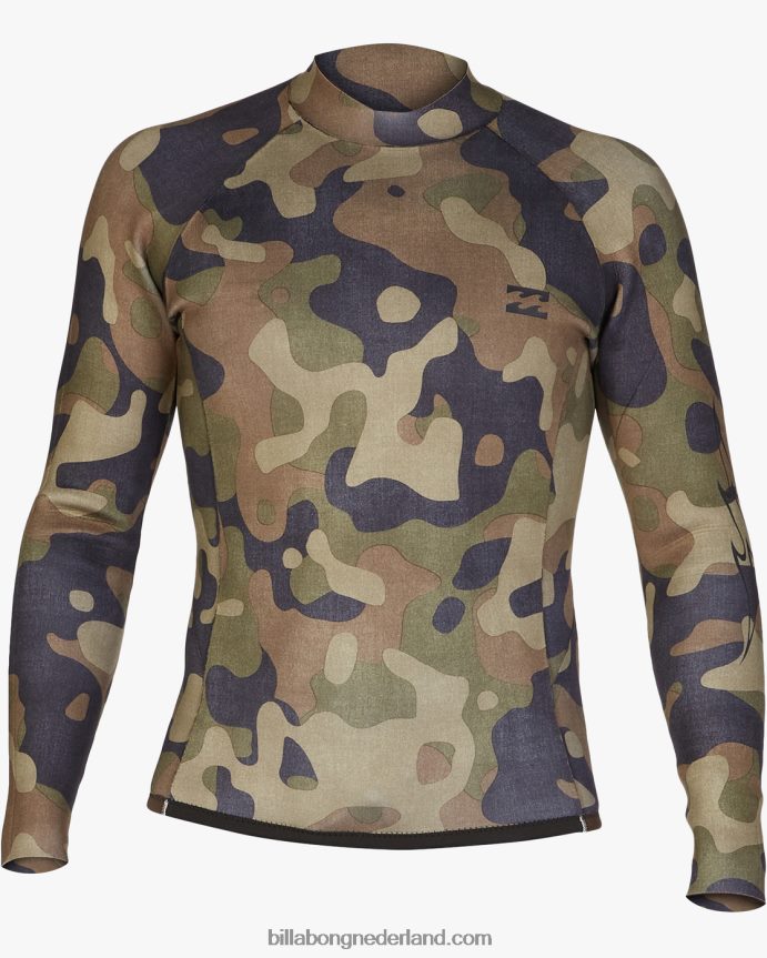 Billabong Heren 2 mm absoluut verwisselbaar wetsuitjackoverschot 4D20H897