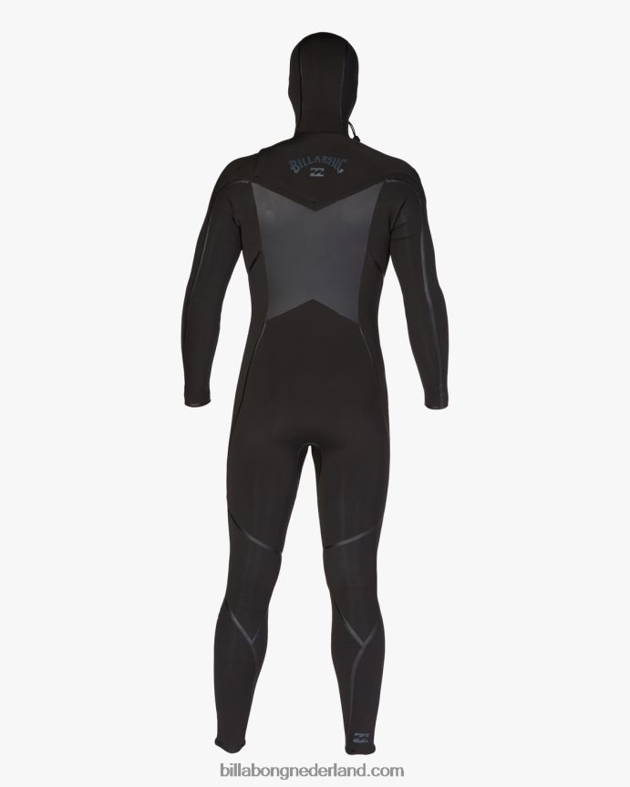 Billabong Heren 5/4 absolute plus volledige wetsuit met ritssluiting op de borstzwart 4D20H874