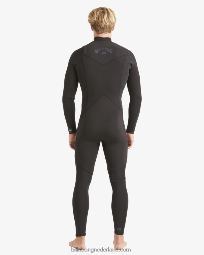 Billabong Heren Volledige wetsuit met 3/2 absolute borstritszwart 4D20H884
