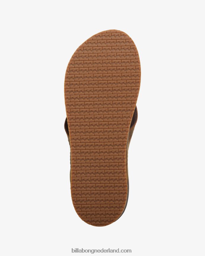 Billabong Heren Brunswick teenslippersdonkere chocolade 4D20H828