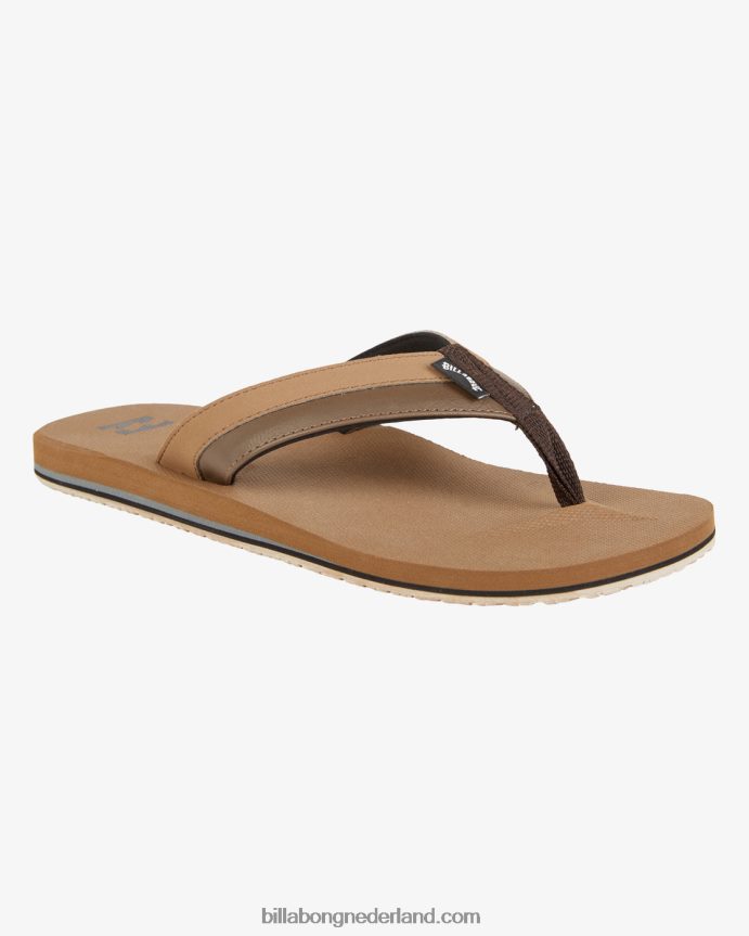 Billabong Heren all day impact slip-on sandalenkameel 4D20H714