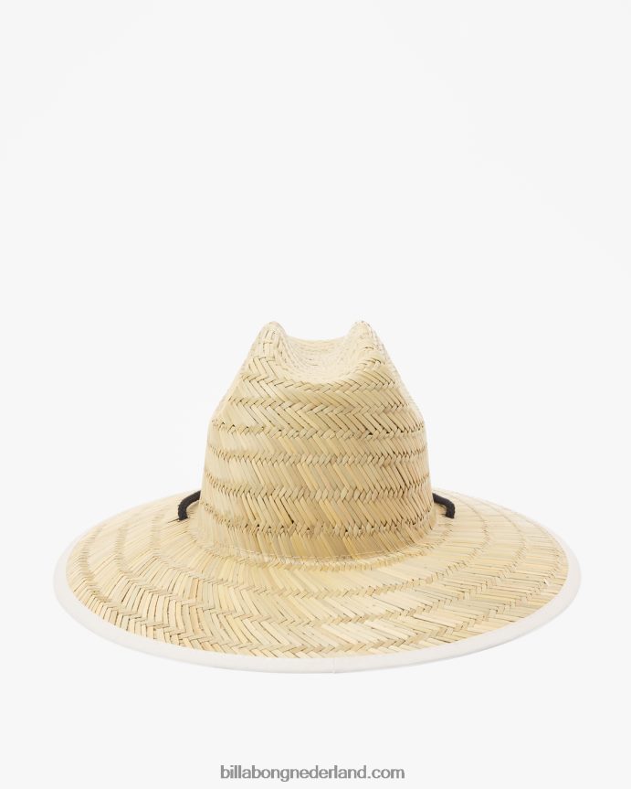 Billabong jongens badmeesterhoed van stro met getijdenprintneonblauw 4D20H1110