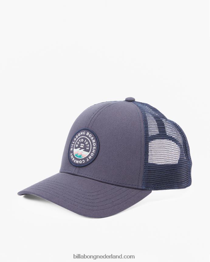 Billabong jongens ommuurde vrachtwagenchauffeurhoedmarine 4D20H1105