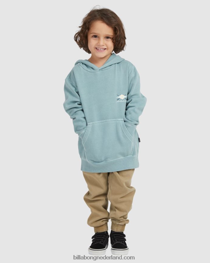 Billabong jongens (2-7) bong dagen pop pullover hoodielichte marine 4D20H1066
