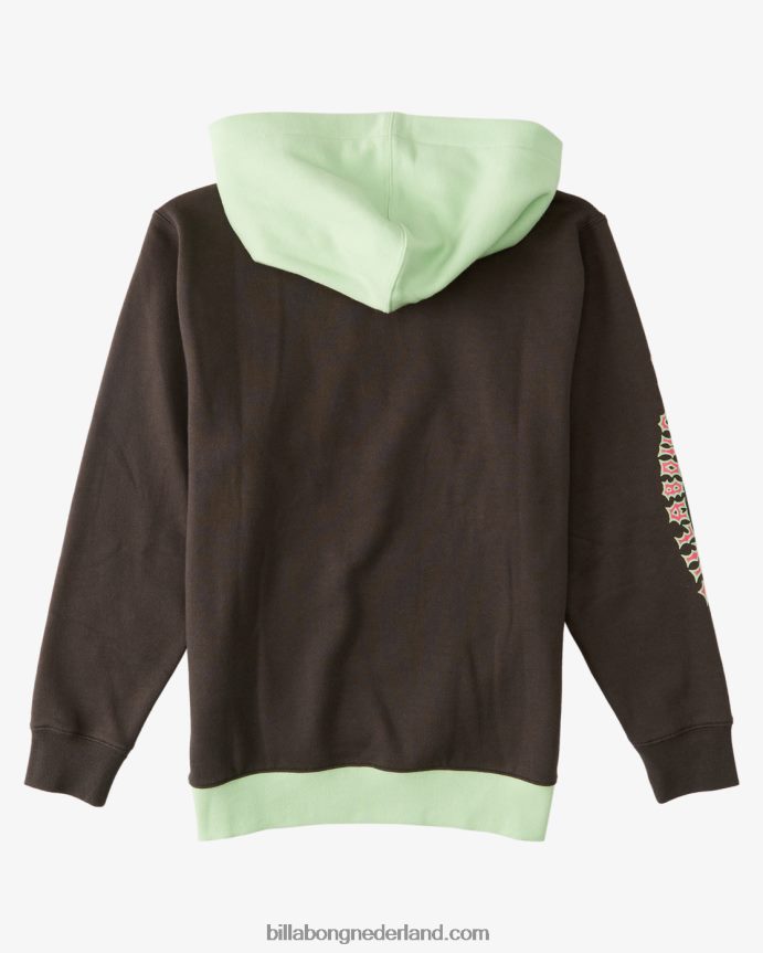 Billabong jongens (2-7) united pullover met capuchonraaf 4D20H996