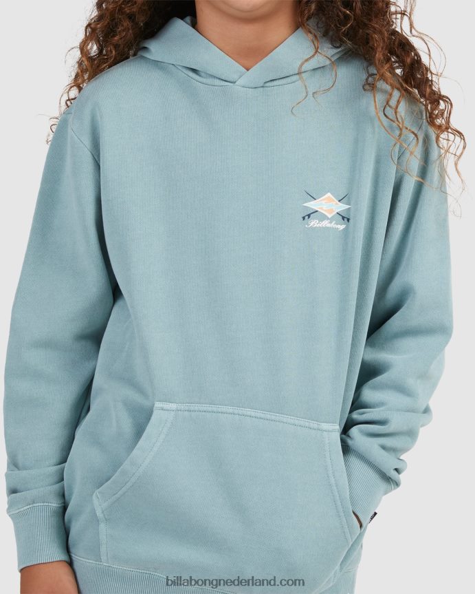 Billabong jongens bong dagen pop pullover hoodielichte marine 4D20H1096