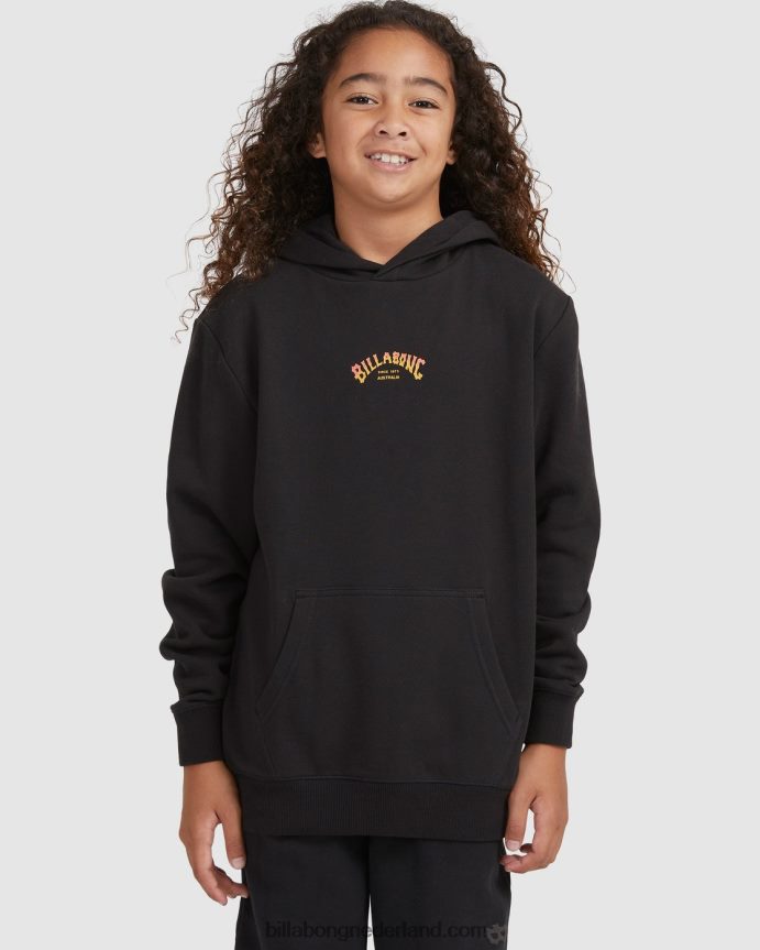 Billabong jongens kern boog pullover hoodiezwart 4D20H1114