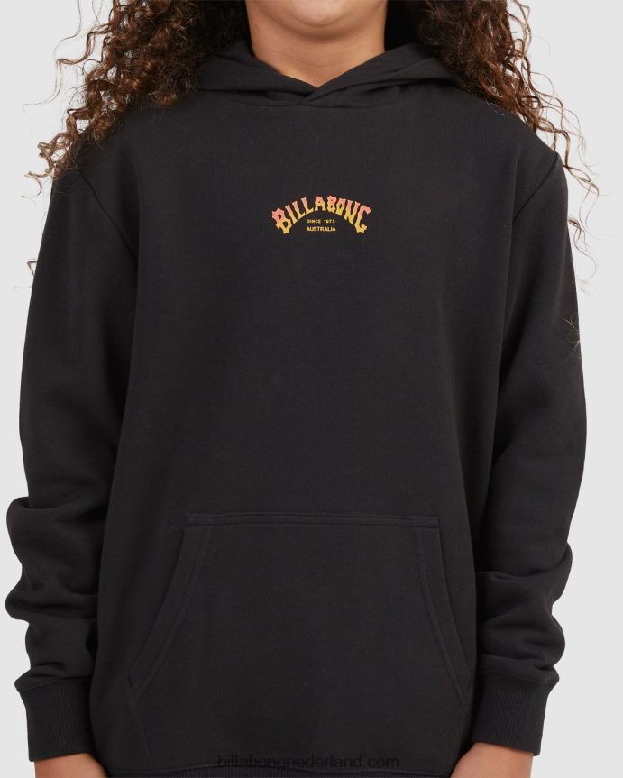 Billabong jongens kern boog pullover hoodiezwart 4D20H1114