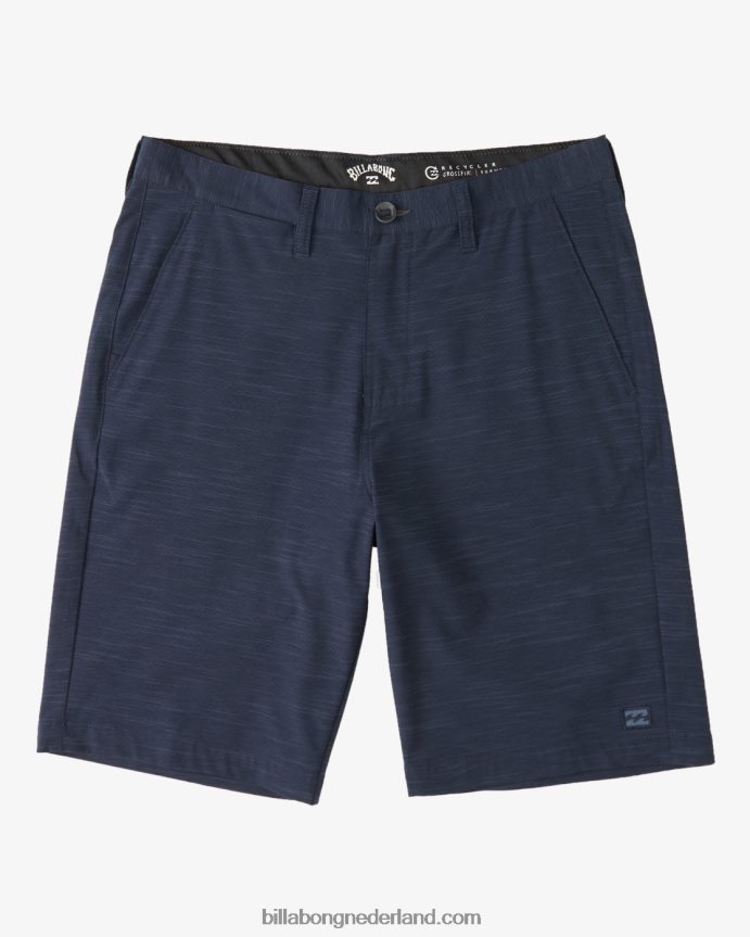Billabong jongens crossfire slub short 18''marineblauw 4D20H978