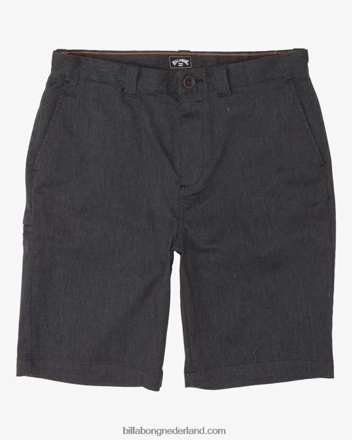 Billabong jongens korte broek van carterstretchzwarte heide 4D20H1067