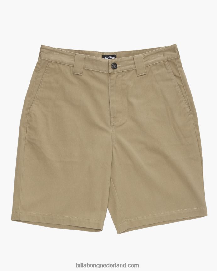 Billabong jongens korte werkkleding van carterkhaki 4D20H973