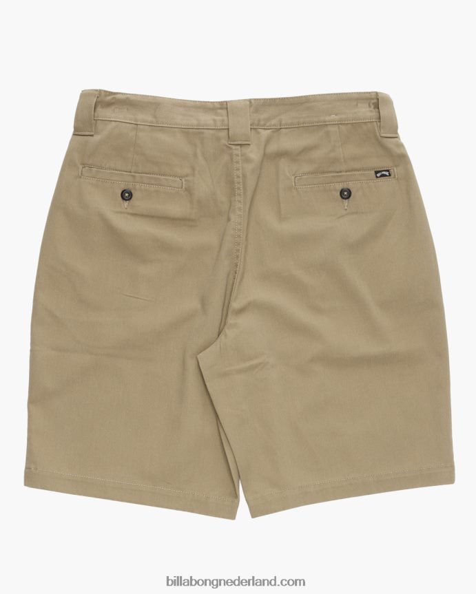 Billabong jongens korte werkkleding van carterkhaki 4D20H973