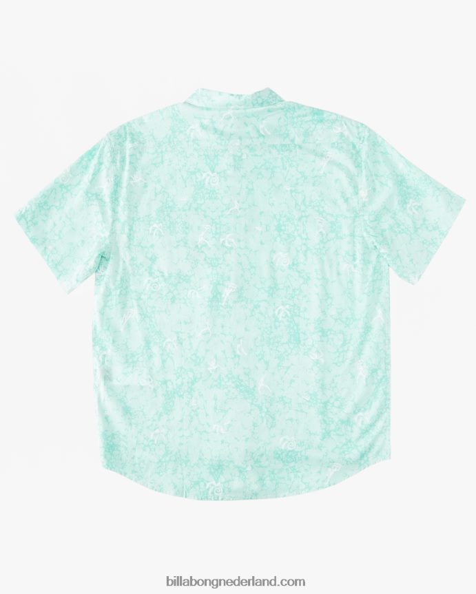 Billabong jongens (2-7) zondag shirt met korte mouwenmunt 4D20H1003