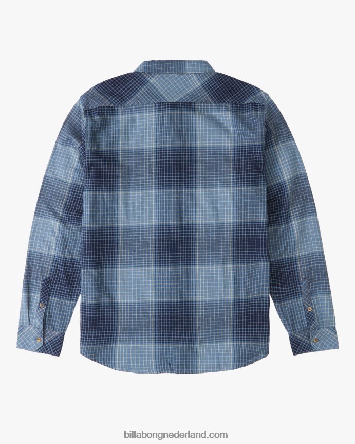 Billabong jongens kustlijn flanellen overhemdleisteen blauw 4D20H1151
