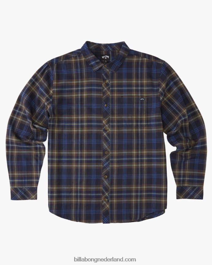 Billabong jongens kustlijn flanellen overhemdmiddernacht 4D20H1055