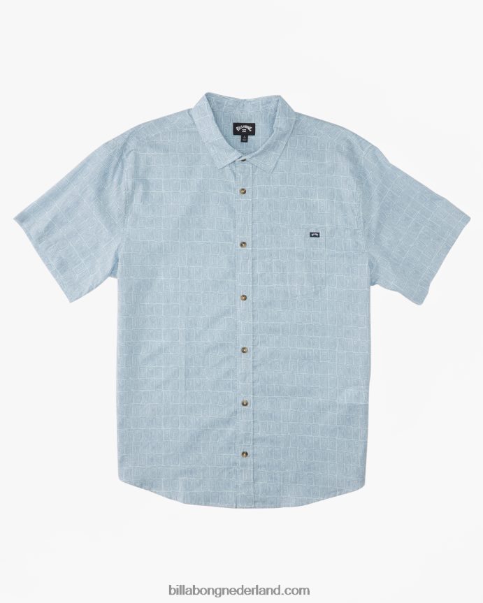 Billabong jongens zondag mini shirt met korte mouwenkust 4D20H933