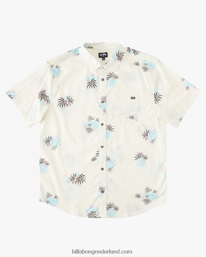 Billabong jongens zondag mini shirt met korte mouwensteen 4D20H1029