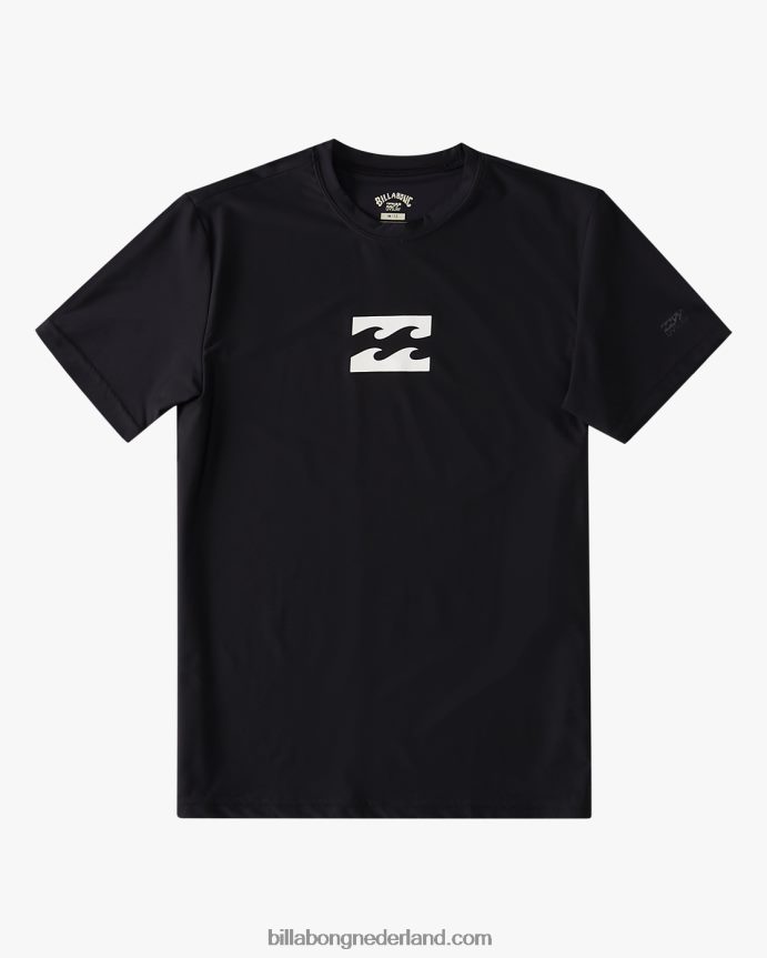 Billabong jongens 2-7 golvend losvallend surf-T-shirt met korte mouwen voor de hele dagzwart 4D20H937