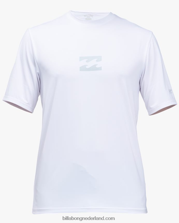 Billabong jongens golvend losvallend surf-T-shirt met korte mouwen voor de hele dagwit 4D20H952
