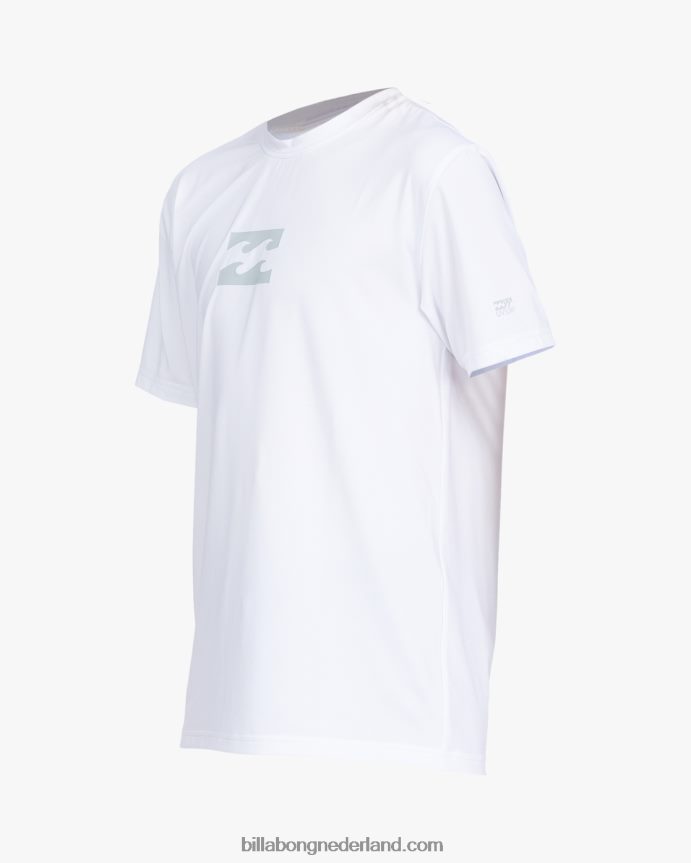 Billabong jongens golvend losvallend surf-T-shirt met korte mouwen voor de hele dagwit 4D20H952
