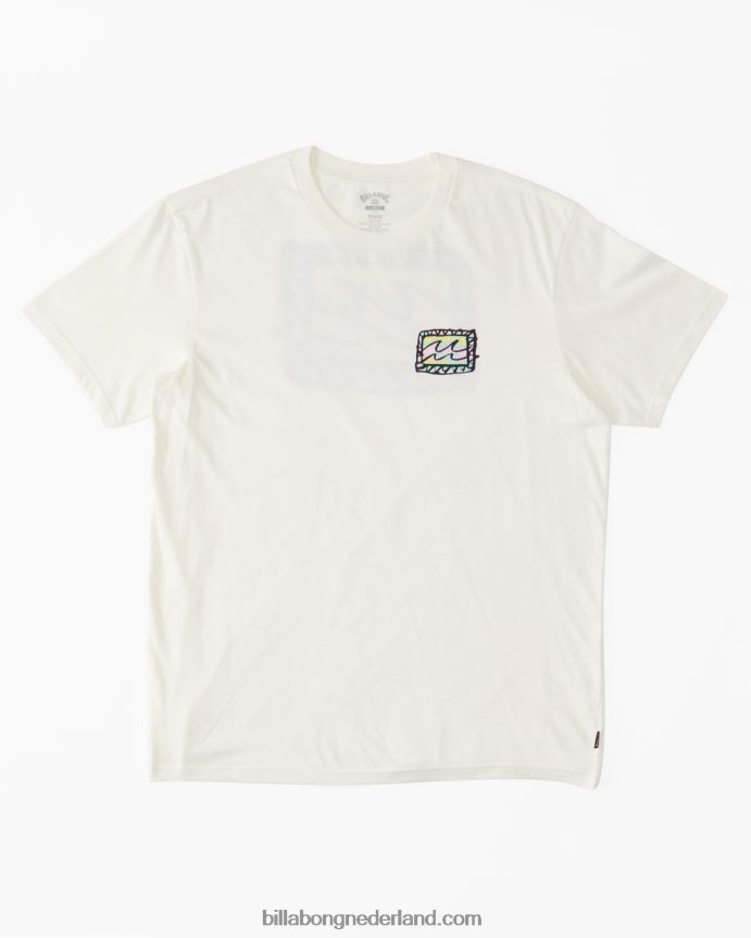 Billabong jongens krijt golf t-shirtgebroken wit 4D20H1025