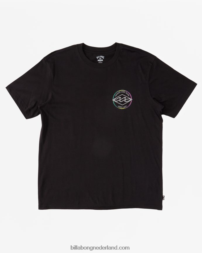 Billabong jongens rotor diamant t-shirtzwart 4D20H1088