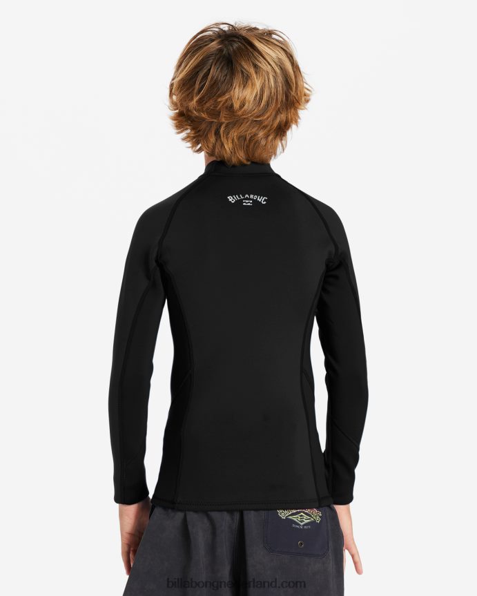 Billabong jongens 1/1 mm absoluut wetsuitjackzwart 4D20H986