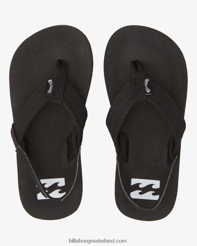 Billabong jongens gestookte sandalenzwart 4D20H724