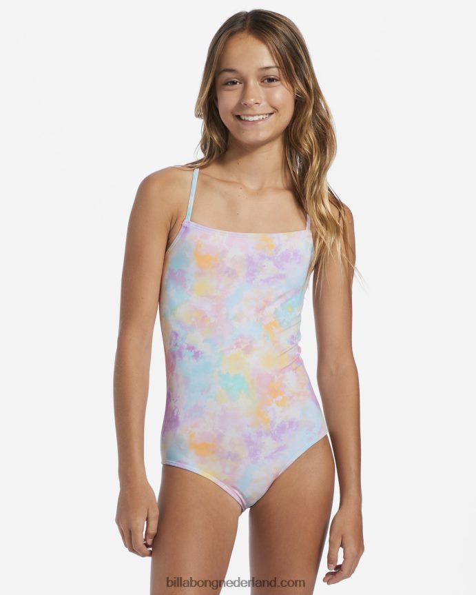 Billabong meisjes 4-16 keer voor tie dye zwempak uit één stukmulti 4D20H2772