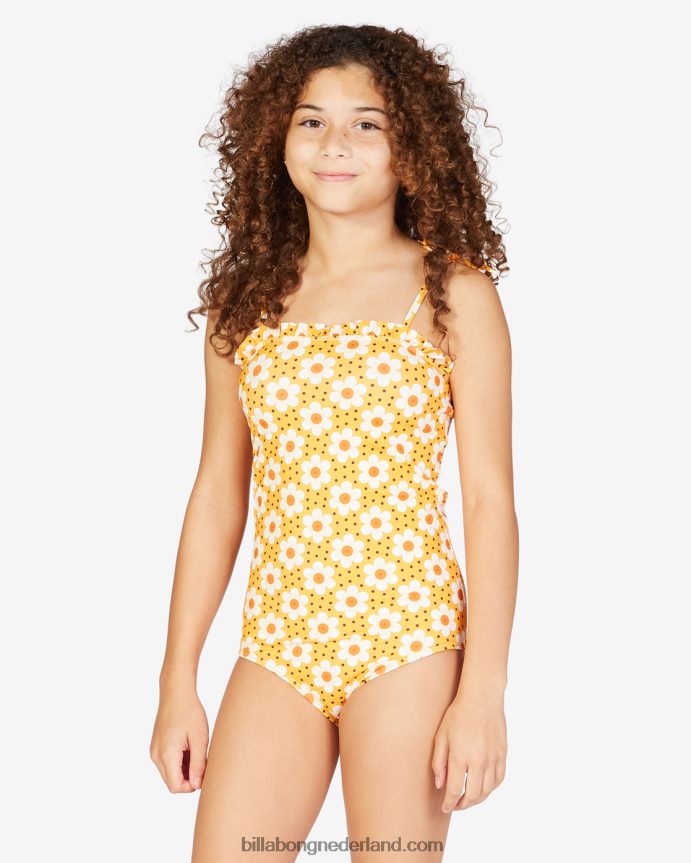 Billabong meisjes kan niet wachten badpak uit één stukmulti 4D20H2775